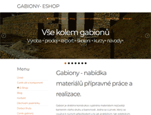 Tablet Screenshot of gabiony-eshop.cz
